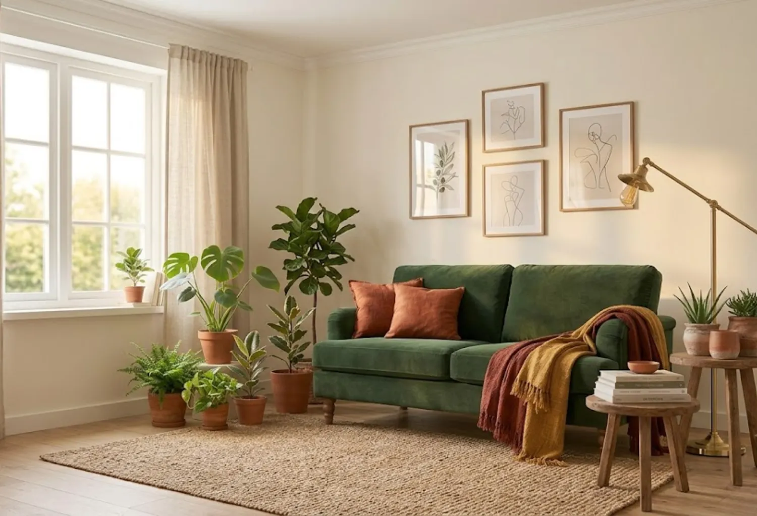 Try a Two-Tone Green and White Color Scheme