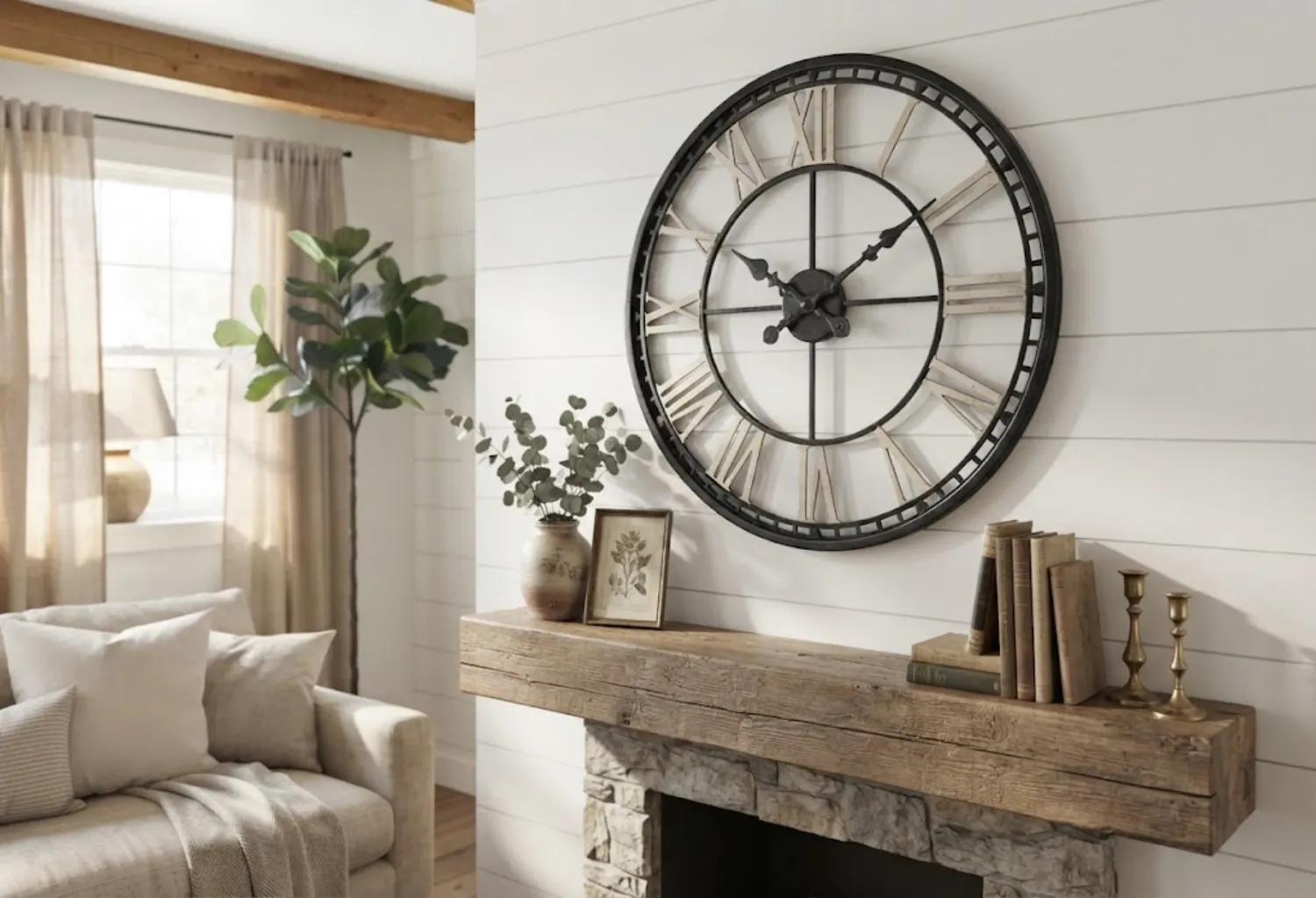 Vintage Clock or Sign Wall Decor
