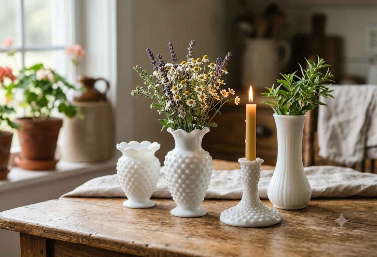 Vintage Milk Glass