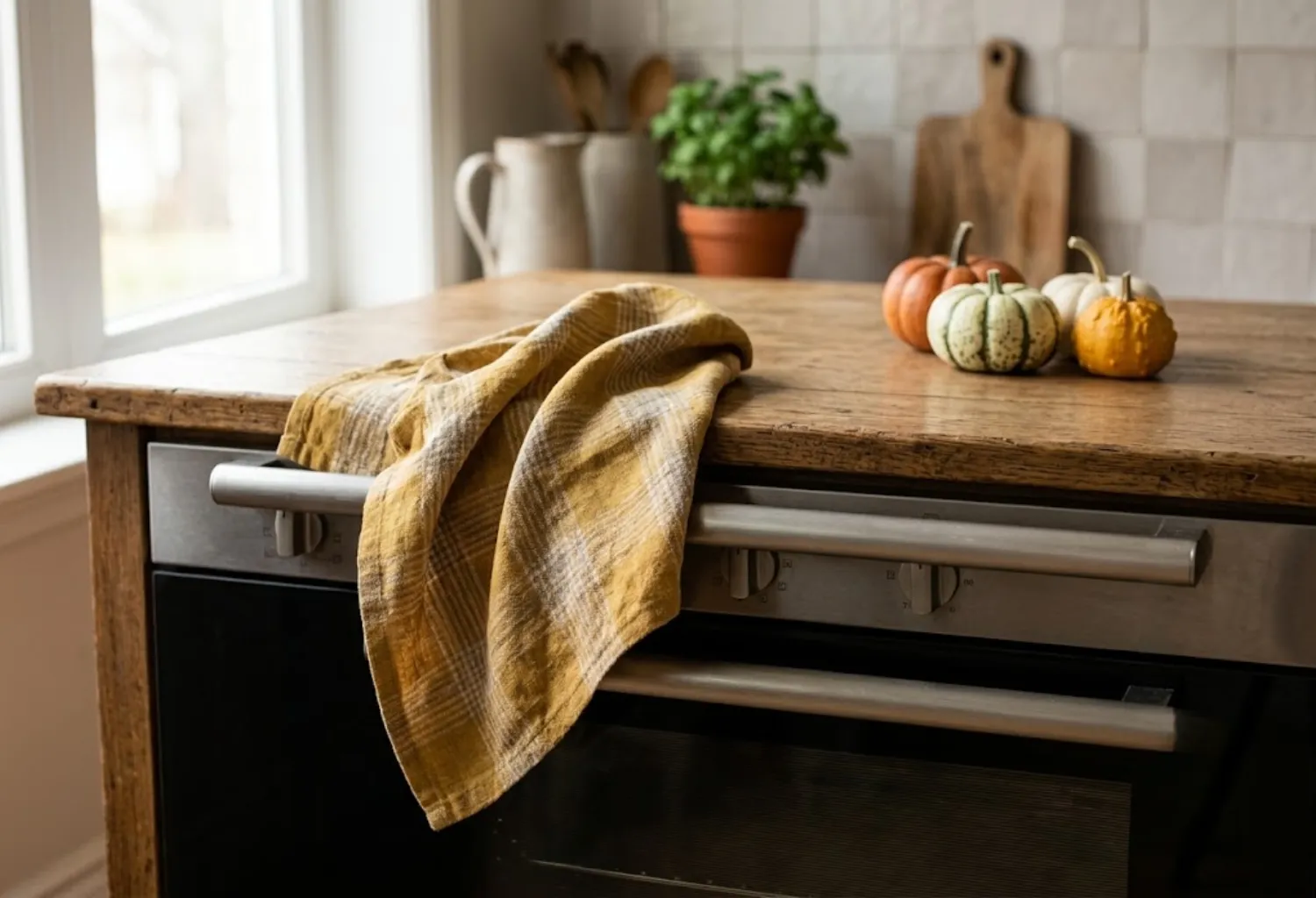 Warm-Toned Dish Towels