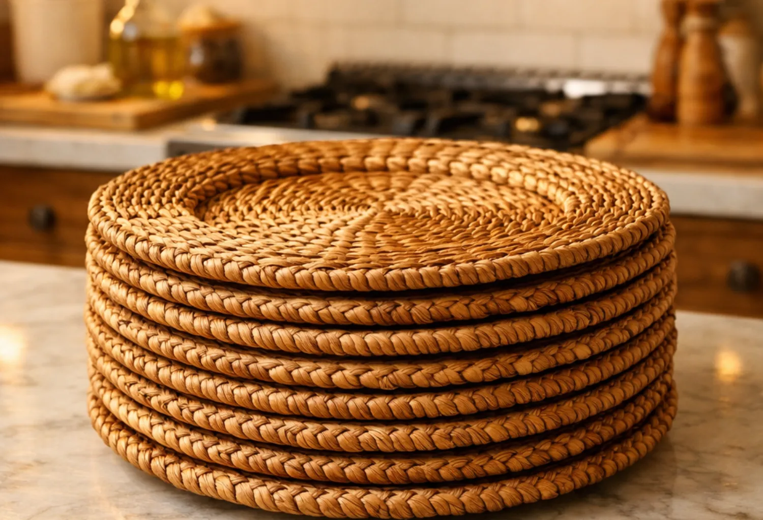 Wicker Charger Plates