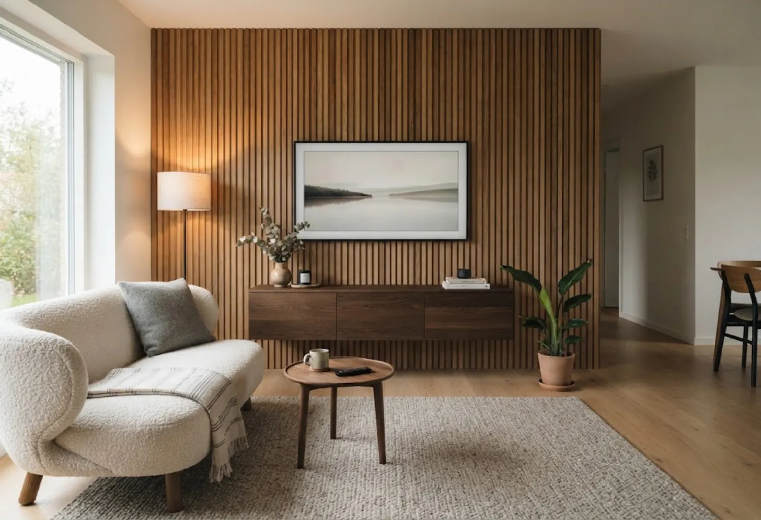 Wood Panel Accent Wall