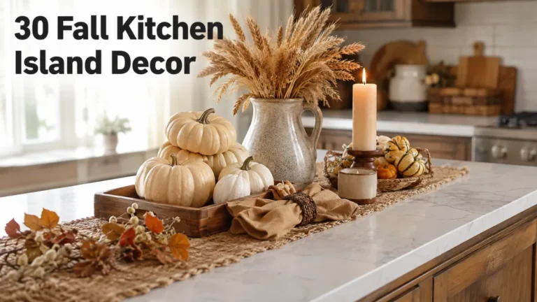 fall kitchen island decor