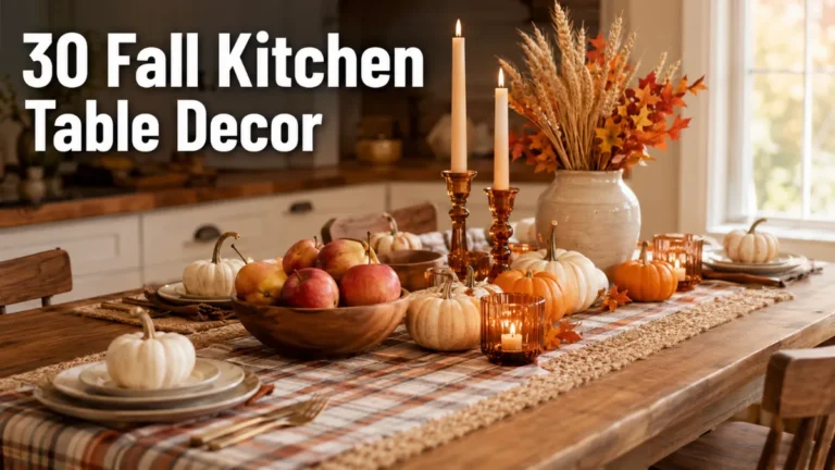 fall kitchen table decor