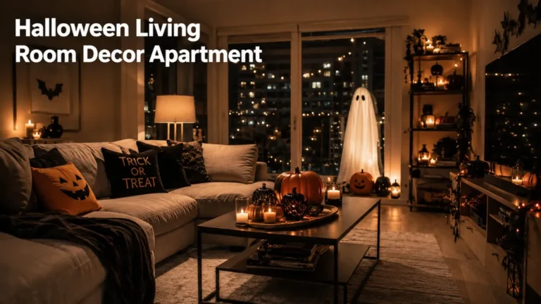 halloween living room decor apartment