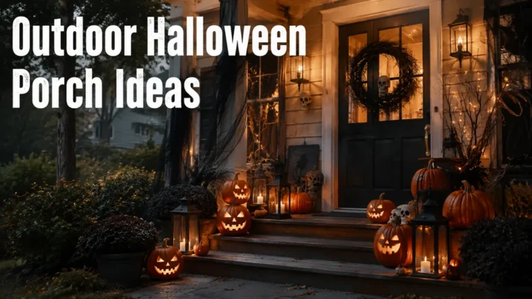 outdoor halloween porch ideas