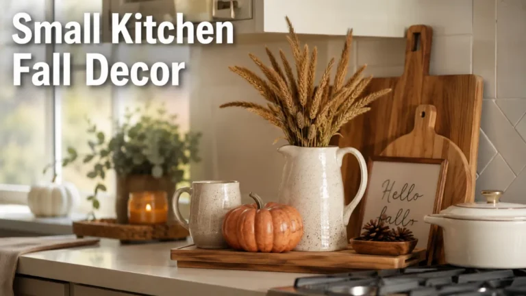 small kitchen fall decor