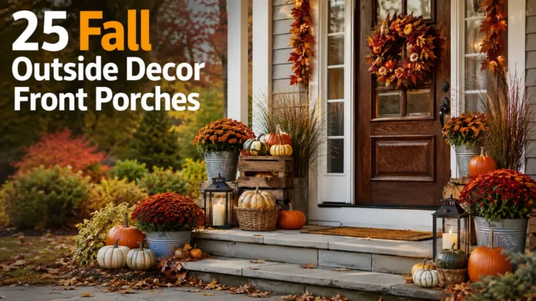 25 Fall Outside Decor Front Porches for a Cozy Entry