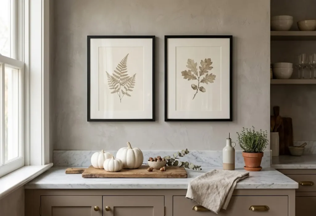 Black Frames With Botanical Prints
