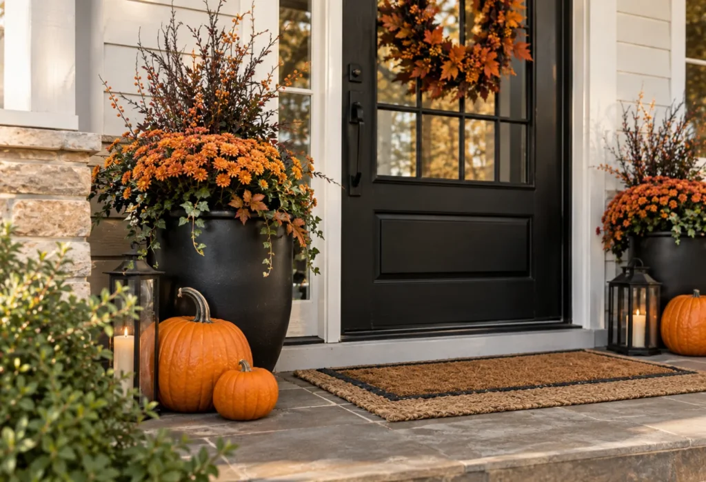 Black and Orange Accents