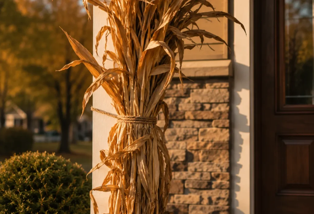 Dried Corn Stalks