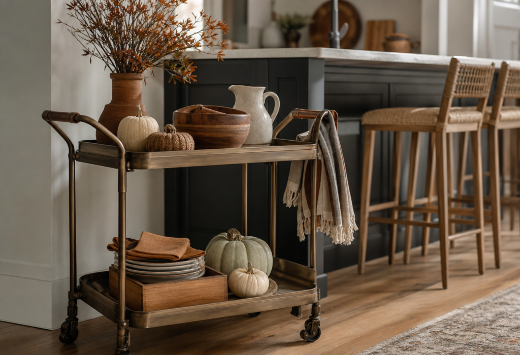 Fall Bar Cart