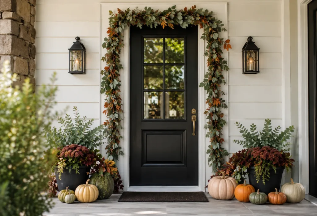 Fall Garland Around the Door