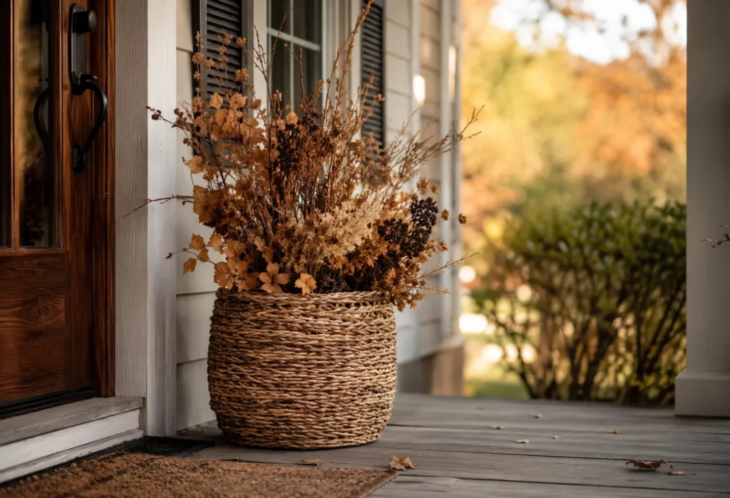 Fall Porch Basket