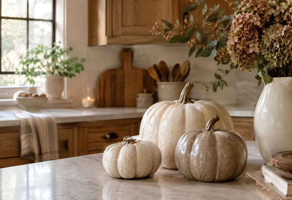 Neutral Ceramic Pumpkins