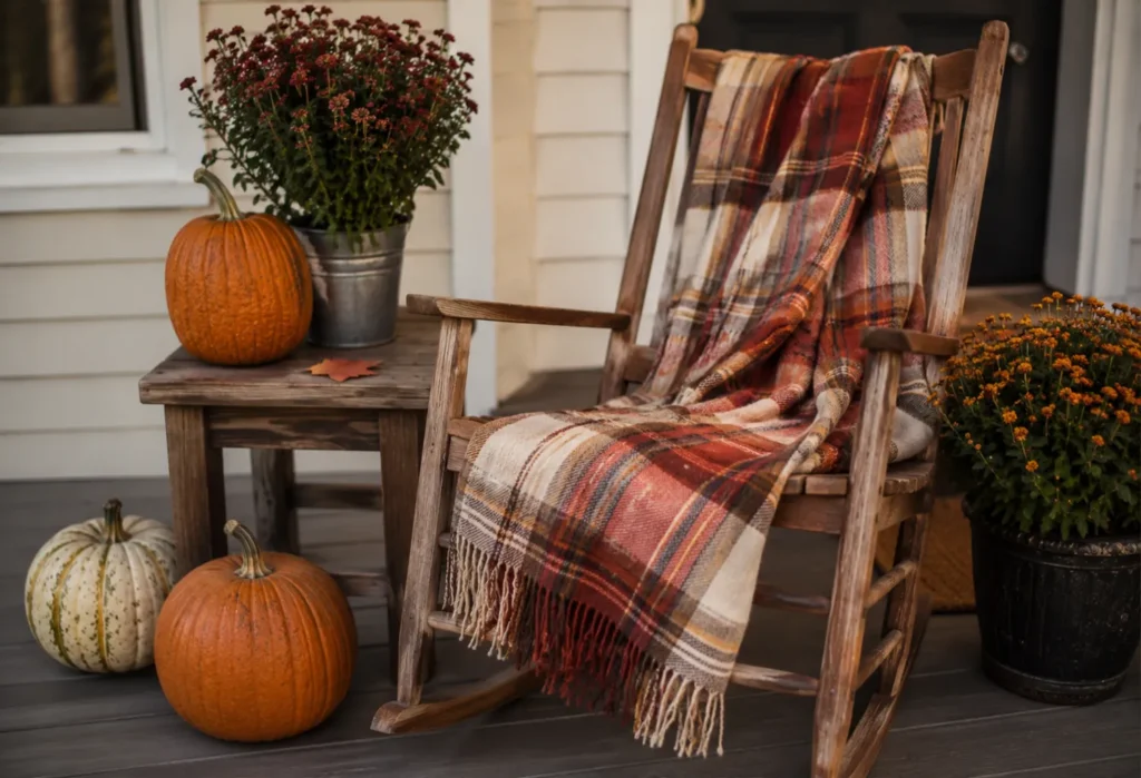 Plaid Porch Blanket
